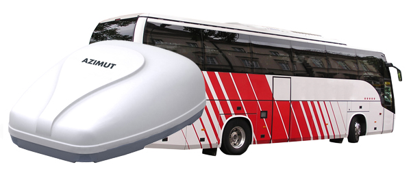 Antena satelital para autobús o autocar