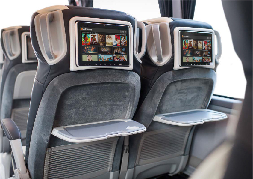 Pantallas embarcadas, cuando el pasajero es lo primero. On-board displays, when the passenger comes first.